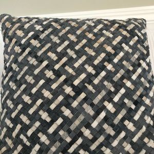 Cowhide pillow cover